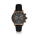 Buy Shop Maserati Legend Chronograph Black Dial Black Leather Strap Watch For Men - R8871638001 USA Online