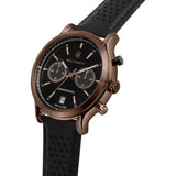 Buy Shop Maserati Legend Chronograph Black Dial Black Leather Strap Watch For Men - R8871638001 USA Online