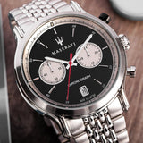 Buy Shop Maserati Legend Chronograph Black Dial Stainless Steel Watch For Men - R8873638001 USA Online