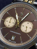 Buy Shop Maserati Legend Chronograph Brown Dial Two Tone Steel Strap Watch For Men - R8873638003 USA Online