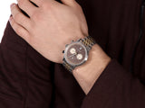 Buy Shop Maserati Legend Chronograph Brown Dial Two Tone Steel Strap Watch For Men - R8873638003 USA Online
