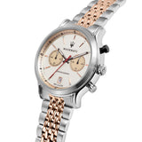Buy Shop Maserati Legend Chronograph Ivory White Dial Two Tone Steel Strap Watch For Men - R8873638002 USA Online