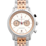 Buy Shop Maserati Legend Chronograph Ivory White Dial Two Tone Steel Strap Watch For Men - R8873638002 USA Online