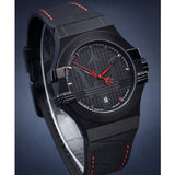 Buy Shop Maserati Potenza 3H STR Black Dial 42mm Leather Strap Watch For Men - R8851108010 USA Online