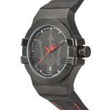 Buy Shop Maserati Potenza 3H STR Black Dial 42mm Leather Strap Watch For Men - R8851108010 USA Online