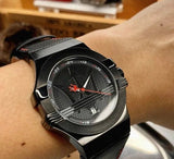Buy Shop Maserati Potenza 42mm Black Analog Dial Black Strap Watch For Men - R8853108003 USA Online