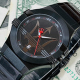 Buy Shop Maserati Potenza 42mm Black Analog Dial Black Strap Watch For Men - R8853108003 USA Online