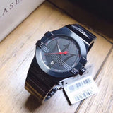 Buy Shop Maserati Potenza 42mm Black Analog Dial Black Strap Watch For Men - R8853108003 USA Online