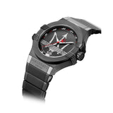 Buy Shop Maserati Potenza 42mm Black Analog Dial Black Strap Watch For Men - R8853108003 USA Online