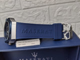 Buy Shop Maserati Potenza 42mm Blue Dial Automatic Silicone Strap Watch For Men - R8821108028 USA Online
