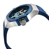 Buy Shop Maserati Potenza 42mm Blue Dial Automatic Silicone Strap Watch For Men - R8821108028 USA Online