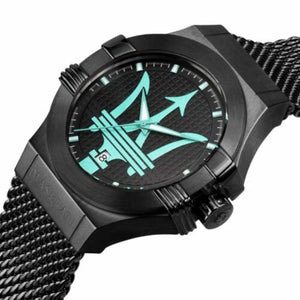 Buy Shop Maserati Potenza Aqua Edition Black Dial Black Mesh Bracelet Watch For Men - R8853144002 USA Online