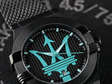 Buy Shop Maserati Potenza Aqua Edition Black Dial Black Mesh Strap Watch For Men - R8853144002 USA Online