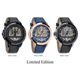 Buy Shop Maserati Potenza Automatic Black Dial Black Leather Strap Stainless Steel Watch For Men - R8821119006 USA Online