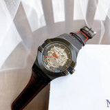 Buy Shop Maserati Potenza Automatic Black Dial Black Leather Strap Watch For Men - R8821108008 USA Online