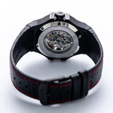 Buy Shop Maserati Potenza Automatic Black Dial Black Leather Strap Watch For Men - R8821108008 USA Online