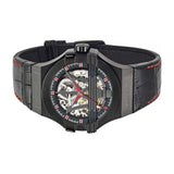 Buy Shop Maserati Potenza Automatic Black Dial Black Leather Strap Watch For Men - R8821108008 USA Online