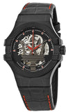 Buy Shop Maserati Potenza Automatic Black Dial Black Leather Strap Watch For Men - R8821108008 USA Online