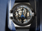 Buy Shop Maserati Potenza Automatic Black Dial Black Leather Strap Watch For Men - R8821108009 USA Online