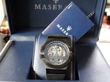 Buy Shop Maserati Potenza Automatic Black Dial Black Leather Strap Watch For Men - R8821108009 USA Online