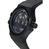 Buy Shop Maserati Potenza Automatic Black Dial Black Leather Strap Watch For Men - R8821108009 USA Online