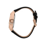 Buy Shop Maserati Potenza Automatic Rose Gold Dial Black Leather Strap Watch For Men - R8821108002 USA Online