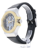Buy Shop Maserati Potenza Automatic Skeleton Dial Black Leather Strap Watch For Men - R8821108011 USA Online