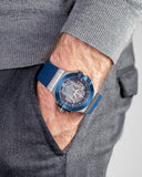 Buy Shop Maserati Potenza Automatic Skeleton Dial Blue Rubber Strap Watch For Men - R8821108035 USA Online