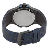 Buy Shop Maserati Potenza Black Dial 42mm Blue Leather Strap Watch For Men - R8851108007 USA Online