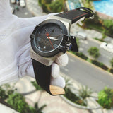 Buy Shop Maserati Potenza Black Dial Black Leather Strap Watch For Men - R8851108001 USA Online