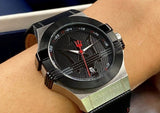 Buy Shop Maserati Potenza Black Dial Black Leather Strap Watch For Men - R8851108001 USA Online
