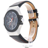 Buy Shop Maserati Potenza Black Dial Black Leather Strap Watch For Men - R8851108001 USA Online