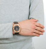 Buy Shop Maserati Potenza Black Dial Brown Leather Strap Watch For Men - R8851108014 USA Online