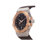Buy Shop Maserati Potenza Black Dial Brown Leather Strap Watch For Men - R8851108014 USA Online