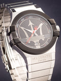 Buy Shop Maserati Potenza Black Dial Silver Steel Strap Watch For Men - R8853108001 USA Online