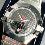 Buy Shop Maserati Potenza Black Dial Silver Steel Strap Watch For Men - R8853108001 USA Online