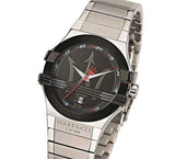 Buy Shop Maserati Potenza Black Dial Silver Steel Strap Watch For Men - R8853108001 USA Online
