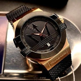 Buy Shop Maserati Potenza Black Mesh Bracelet Black Dial Watch For Men - R8853108010 USA Online