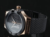 Buy Shop Maserati Potenza Black Mesh Bracelet Black Dial Watch For Men - R8853108010 USA Online