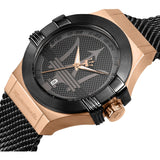 Buy Shop Maserati Potenza Black Mesh Bracelet Black Dial Watch For Men - R8853108010 USA Online