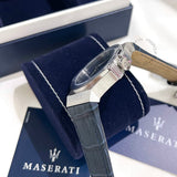 Buy Shop Maserati Potenza Blue Dial Blue Leather Strap Watch For Men - R8851108015 USA Online
