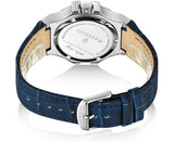 Buy Shop Maserati Potenza Blue Dial Blue Leather Strap Watch For Men - R8851108015 USA Online