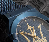 Buy Shop Maserati Potenza Blue Dial Edition 42mm Mesh Bracelet Watch For Men - R8853108008 USA Online
