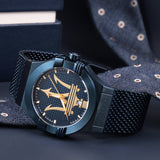 Buy Shop Maserati Potenza Blue Dial Edition 42mm Mesh Bracelet Watch For Men - R8853108008 USA Online