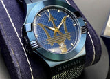 Buy Shop Maserati Potenza Blue Dial Edition 42mm Mesh Bracelet Watch For Men - R8853108008 USA Online