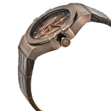 Buy Shop Maserati Potenza Brown Dial Brown Leather Strap Watch For Men - R8851108011 USA Online