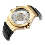 Buy Shop Maserati Potenza Diamonds Silver Dial Black Leather Strap Watch For Women - R8851108505 USA Online