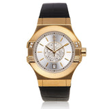 Buy Shop Maserati Potenza Diamonds Silver Dial Black Leather Strap Watch For Women - R8851108505 USA Online