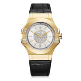 Buy Shop Maserati Potenza Diamonds Silver Dial Black Leather Strap Watch For Women - R8851108505 USA Online