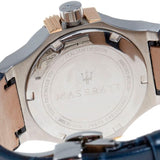 Buy Shop Maserati Potenza Diamonds Silver Dial Blue Leather Strap Watch For Women - R8851108502 USA Online